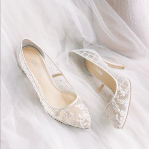 Bella belle bridal wedding heels, size 6.5 / 37 EU